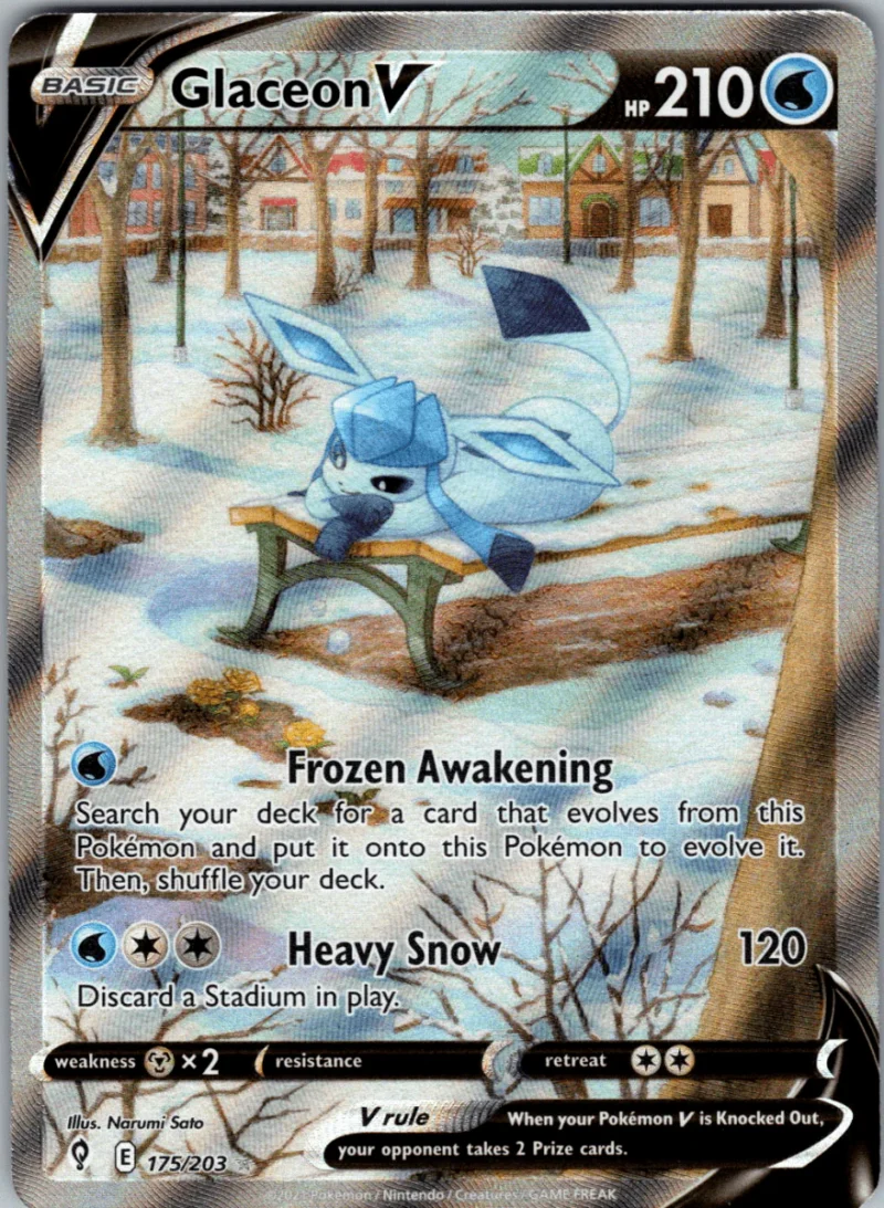 Glaceon V Alt Art #175 - Single